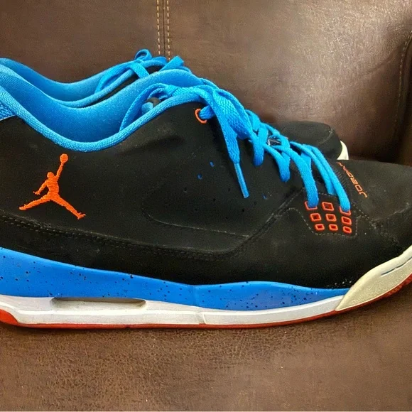 Mens 2013 Air Jordan SC-1 Low Black And Blue Red Size 13 Shoes